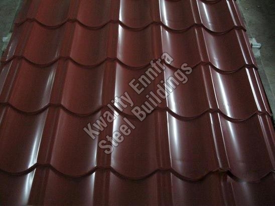 Tile profile roofing sheet