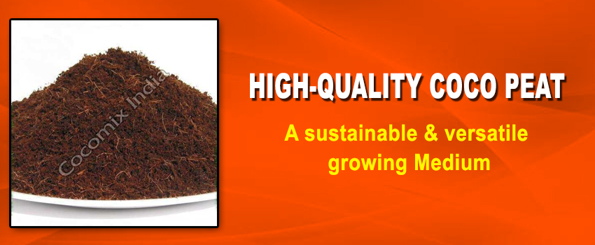 High-quality coco peat supplier: A sustainable and versatile growing Medium