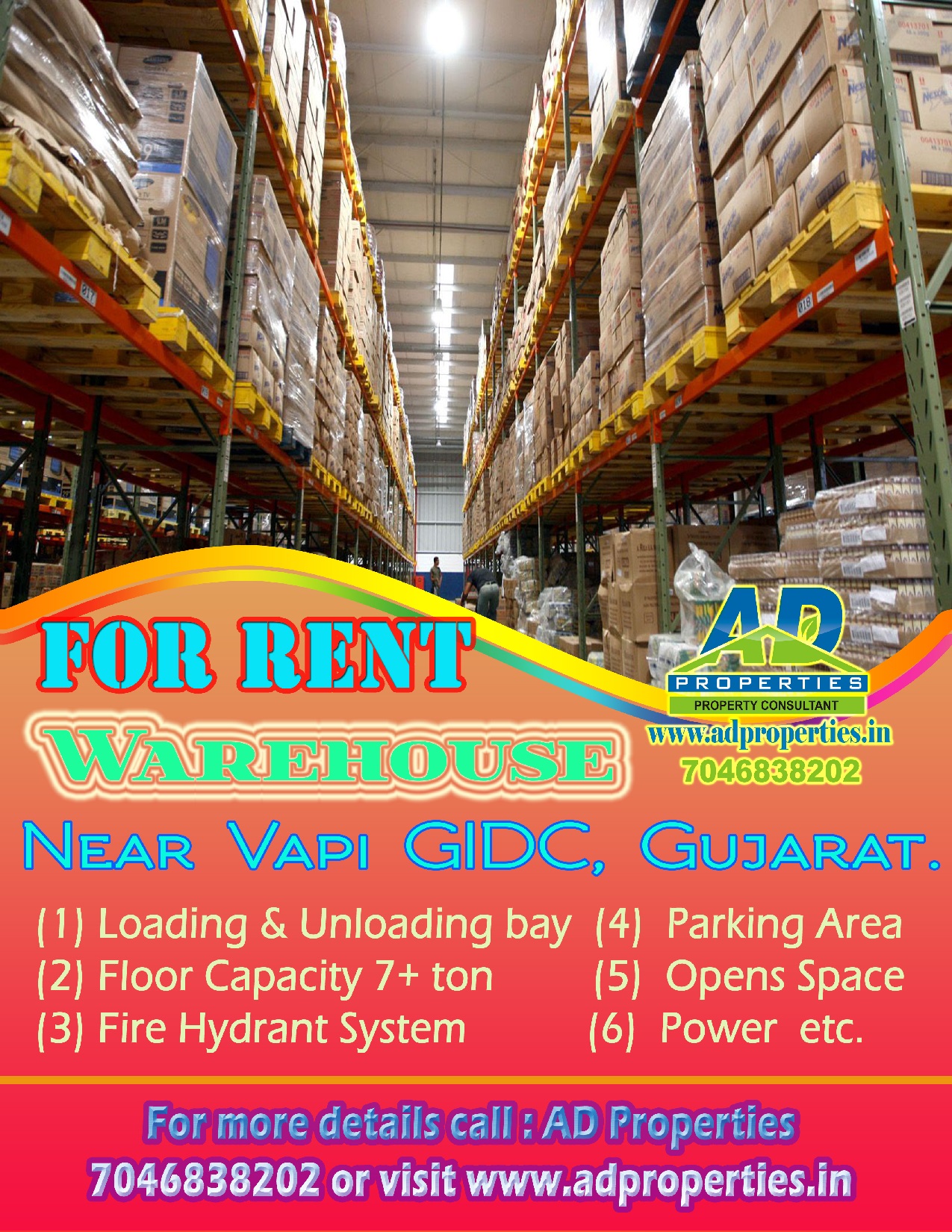 Warehouse for RENT at Vapi GIDC