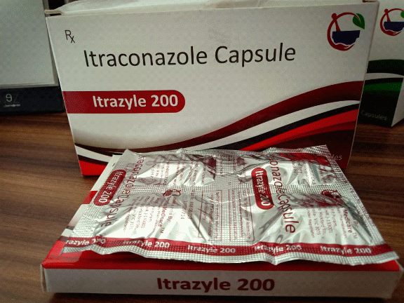Itraconazle 100 and 200 mg capsule to treat severe fungal infections