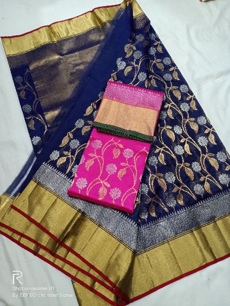 Different types of Pattu Silk Chanderi Sarees