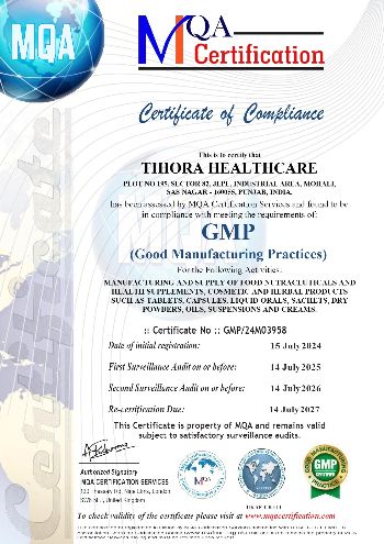 MQA Certification GMP