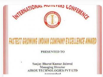 Fastest Growing Indian Company Excellence Award - 2014