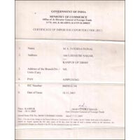 Certificate of Importer Exporter Code (IEC)