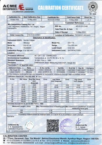 Calibration Certificate 02