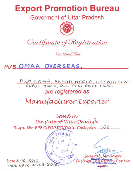 Omaa Overseas Certificates