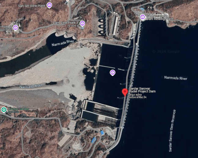 Sardar Sarovar Dam Statue of Unity Site