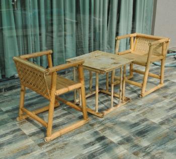 Bamboo Table Chair Set