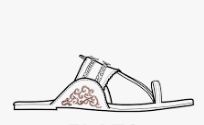 Ladies Kohlapuri Flat Sandals