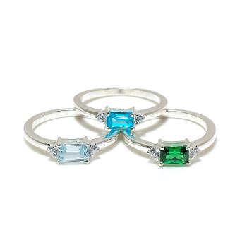 Cubic Zirconia Gemstone Rings