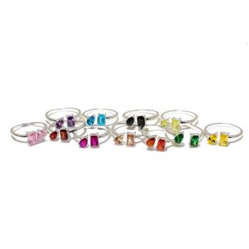 Gemstone Toi Et Moi Rings