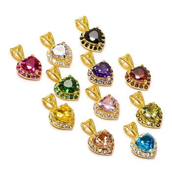 Heart Shape Gemstone Pendants