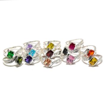 Lab Created Gemstone Rings