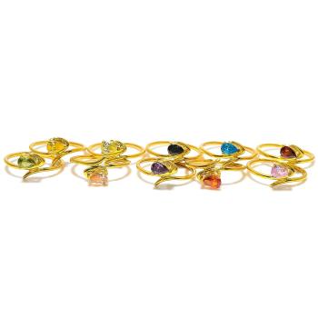 Pear Cut Gemstone Rings