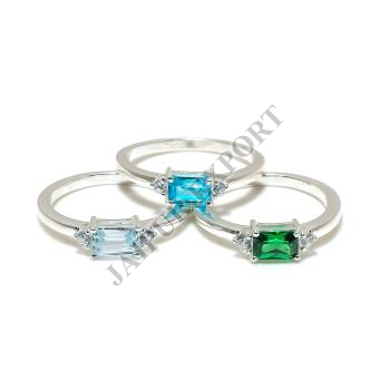 Cubic Zirconia Gemstone Rings