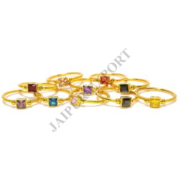 Gemstone Baguette Rings