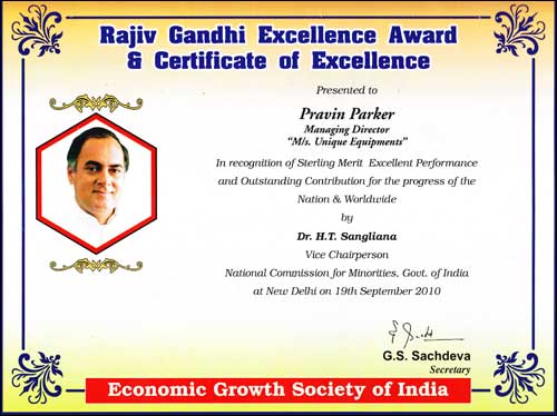 Rajiv Gandhin Award