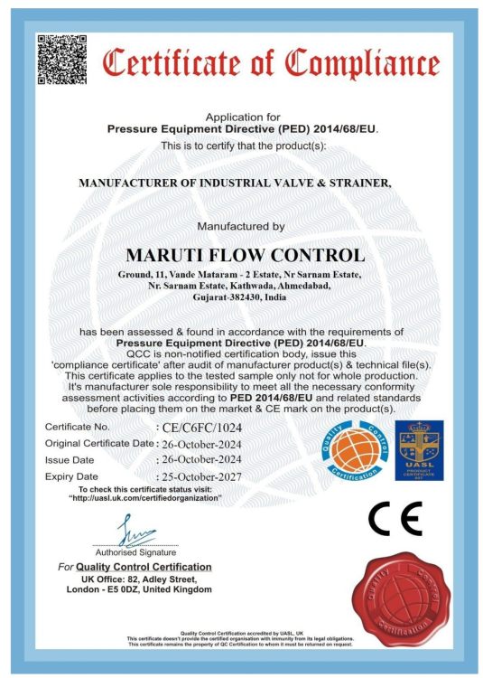 Compliance Certificate