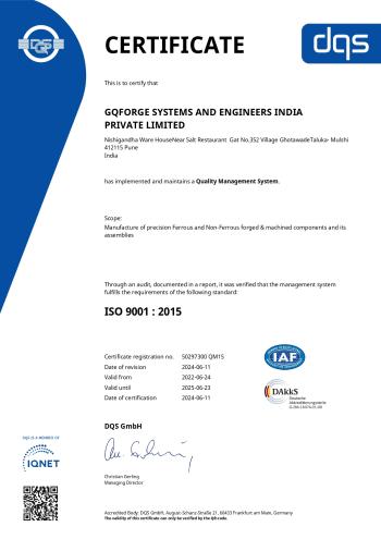 ISO 9001:2015 Certificate
