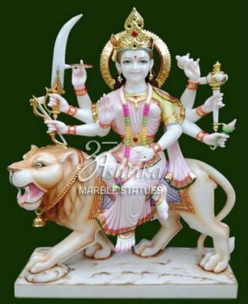 Marble Durga Mata Statue