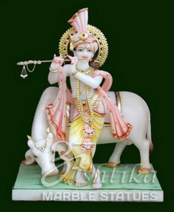 Marble Krishna Statue