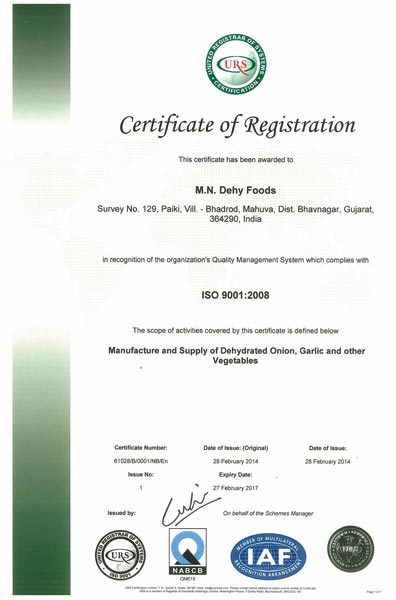 Certificate of ISO-9001-2008