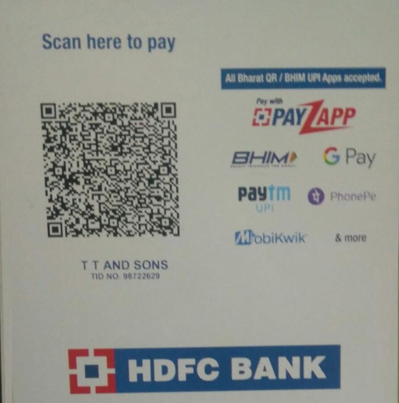 Kindly scan the code to initiate for the payment