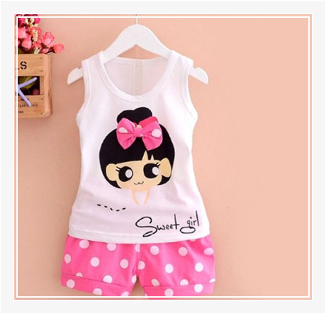 Pink Printed Girl Top