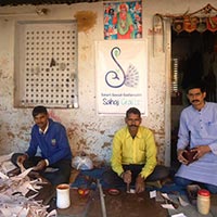 Sahaj Crafts\' Promoter Skilling Rural Artisans At a Leather Workshop