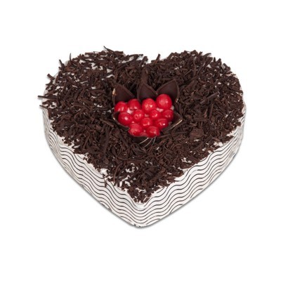 Black Forest Heart Cake