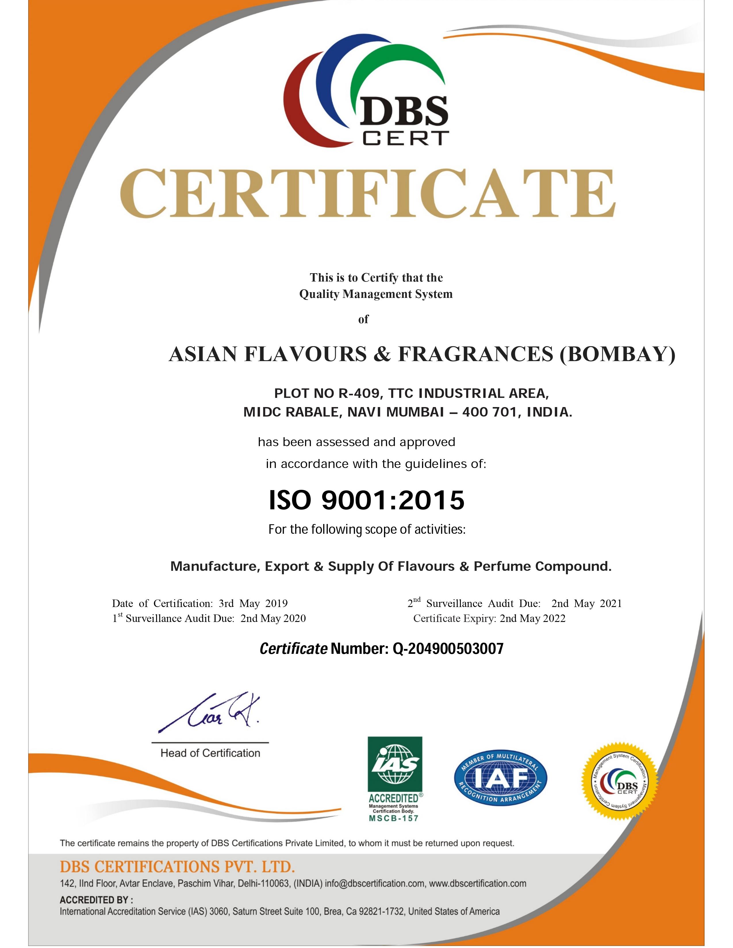 AFF ISO 9001-2015