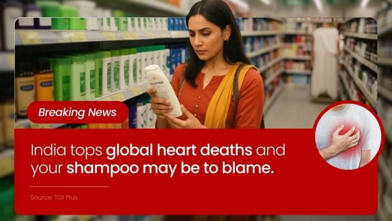 India tops global heart deaths and your shampoo may be to blame. India tops global heart deaths and your shampoo may be to blame.