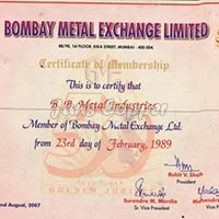 Bombay Metal Exchange Member Since - 1989