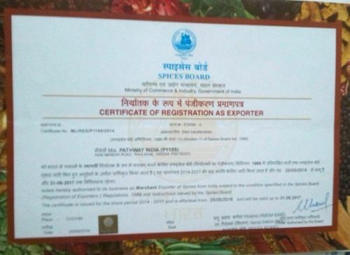 Certificate of Exporter