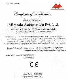 Certificate Of Verification