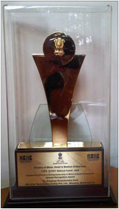 National Award - 2008 for Outstanding Entrepreneurship