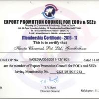 Export Council Certificate