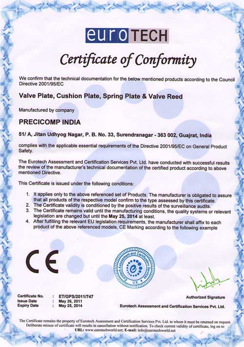 C.E.Certificate