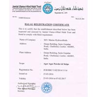 HALAL Registration Certificate