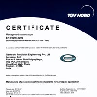 EN 9100-2009 Certificate