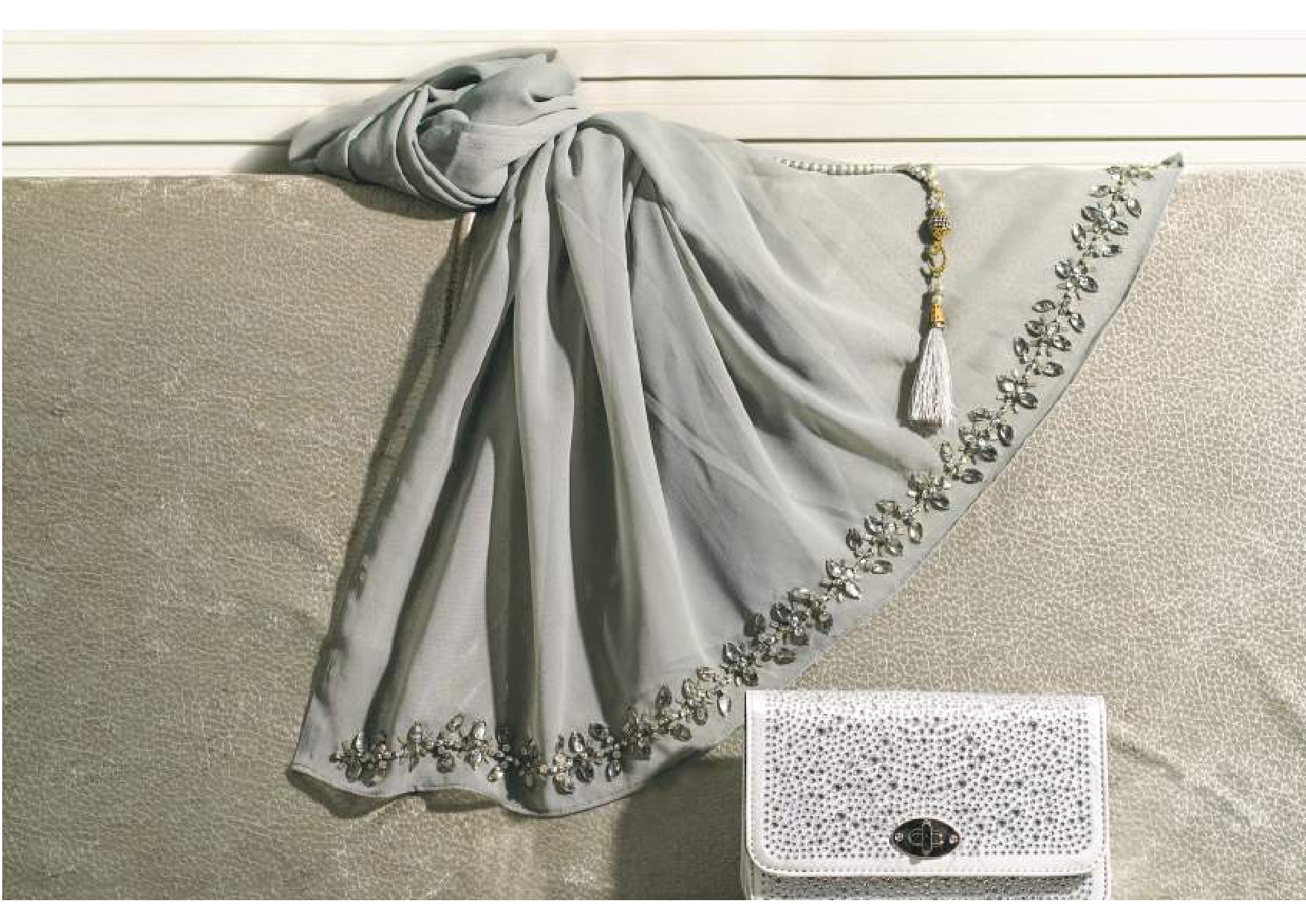 Women Embroider Georgette Head Scarf