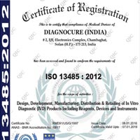 ISO 13485 : 2012 Certificate