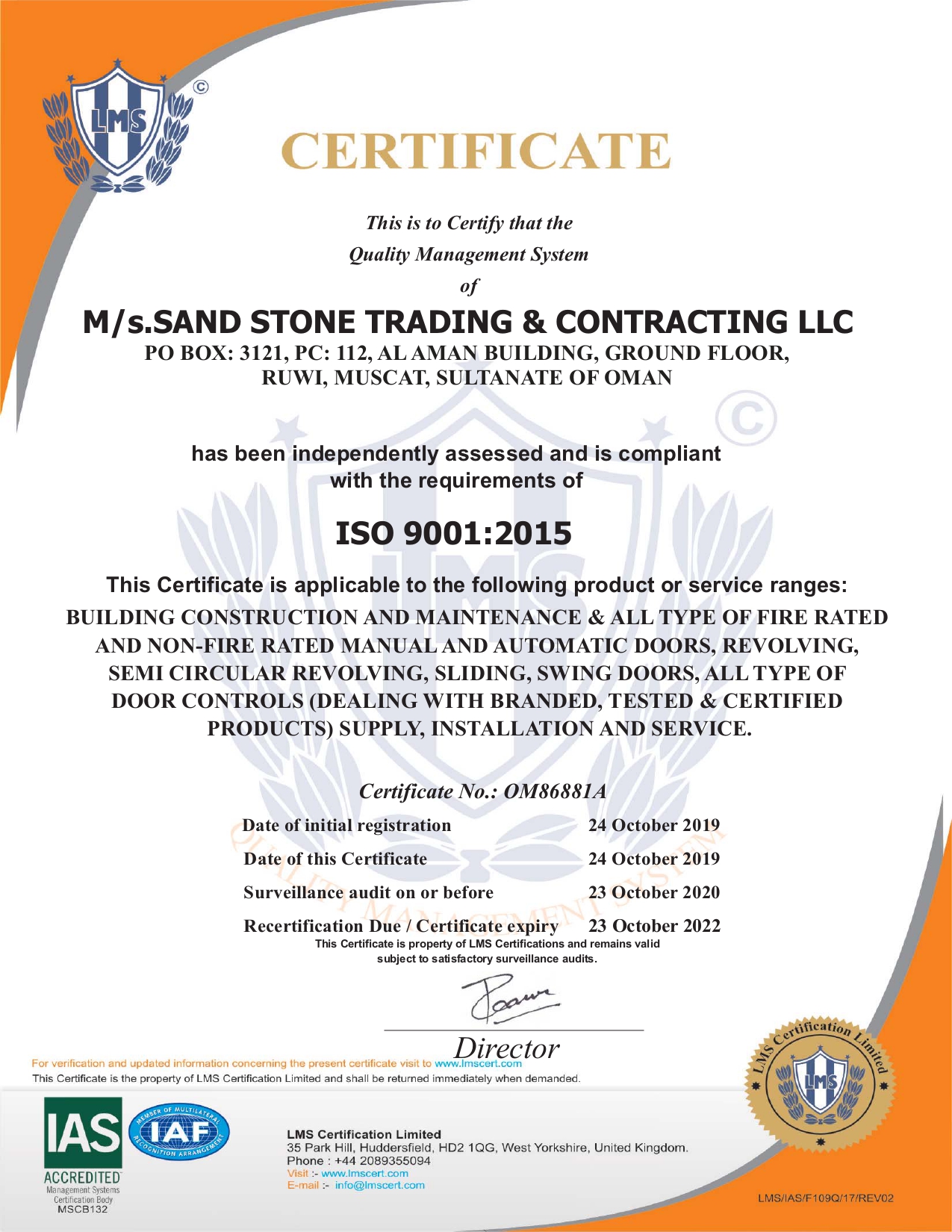 Sand Stone Trading & Contracting LLC