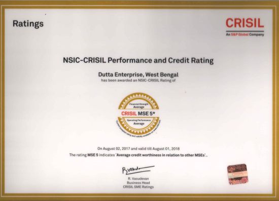 NSIC-CRISIL Certificate