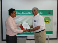 Mr. I.A.Patil received the Six Sigme Green Belt Certificate