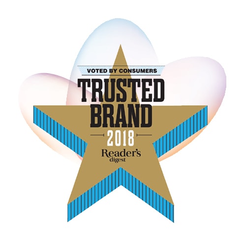 Reader\'s Digest trusted brand award 2018