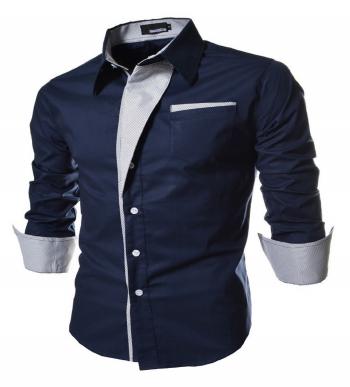Mens Self Design Shirt