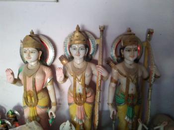 White Marble Ram Darbar Statue