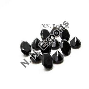 Black Onyx Faceted Gemstone