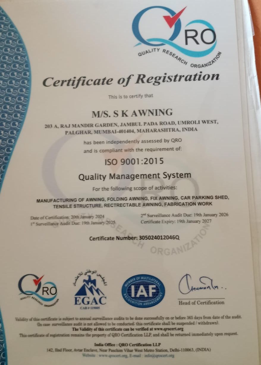 ISO Certificate ISO Certificate
